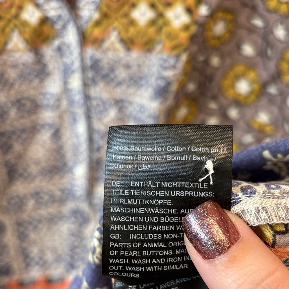 Ulla Popken Floral Boho Patchwork Patterned Tunic… - image 4